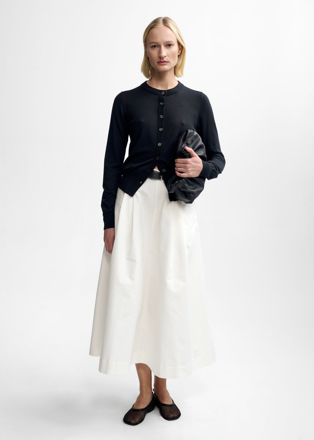 ROSE MERINO WOOL CARDIGAN