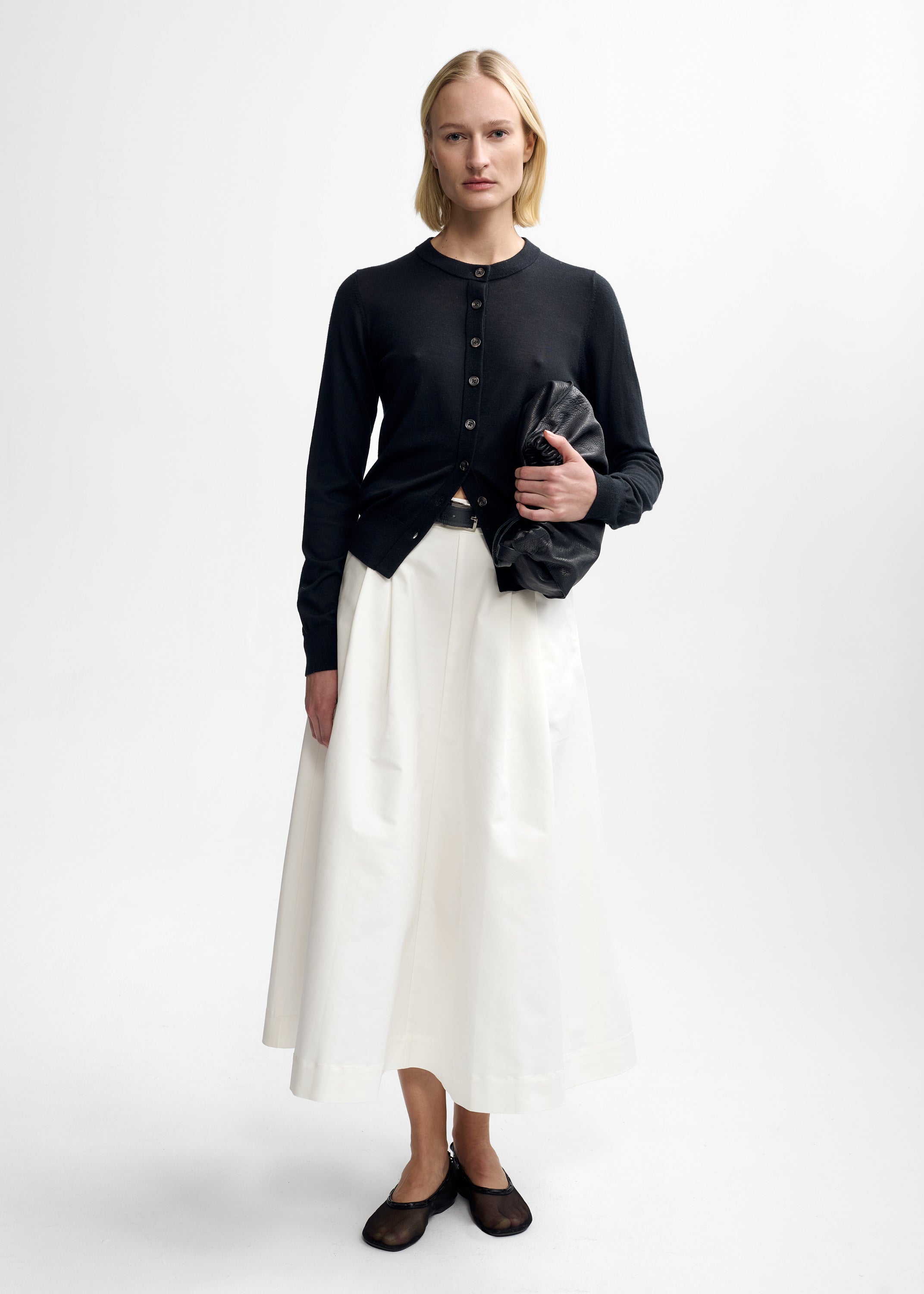 ROSE MERINO WOOL CARDIGAN