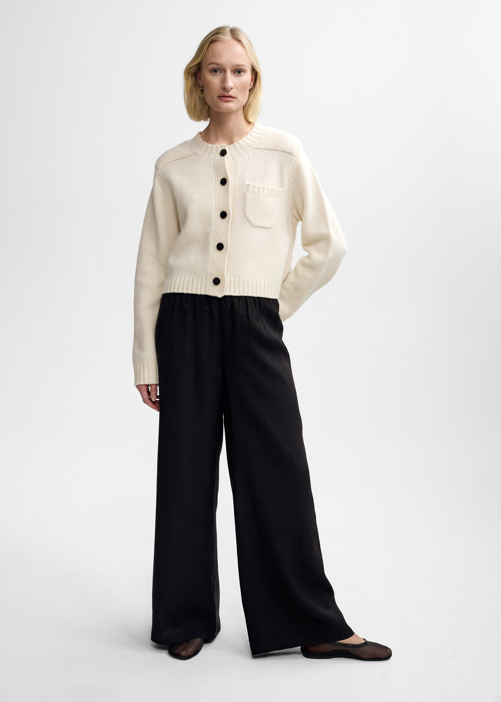 SADIE MERINO WOOL CARDIGAN